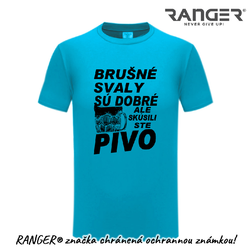 Tričko RANGER® - Pivári motív BRUŠNÉ SVALY