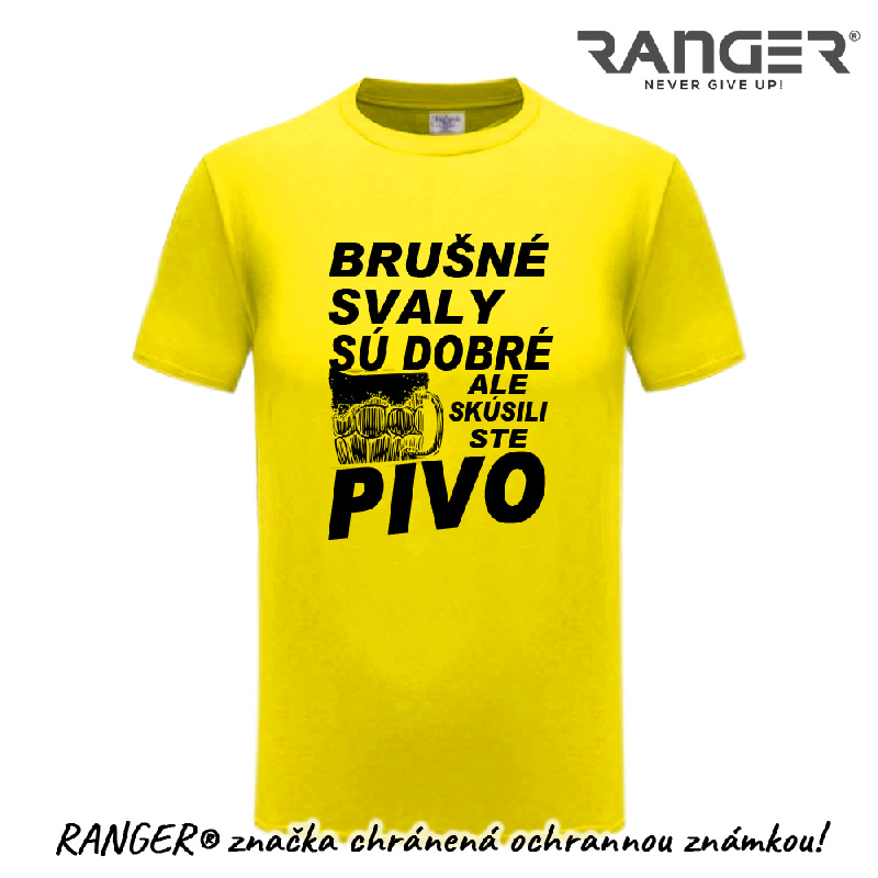 Tričko RANGER® - Pivári motív BRUŠNÉ SVALY