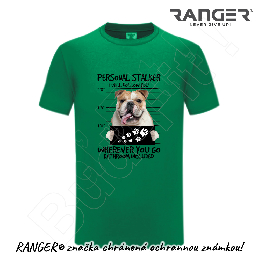 Tričko RANGER® - motív ENGLISH BULLDOG