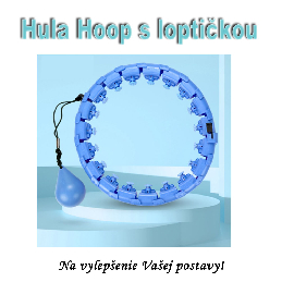 Inteligentný fitnes kruh na chudnutie Hula Hoop  - modrá