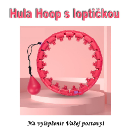 Inteligentný fitnes kruh na chudnutie Hula Hoop  - červená