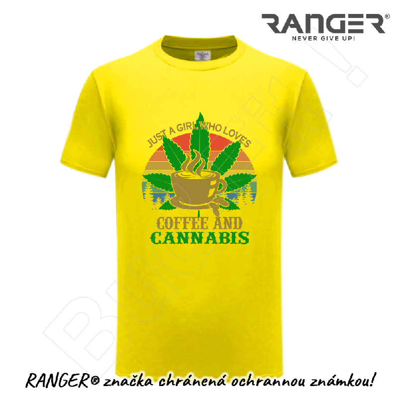 Tričko RANGER® - COFFEE AND CANNABIS