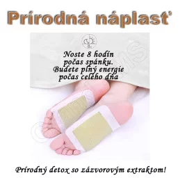 Prírodná detoxikačná náplasť na chodidlá - Zelený čaj