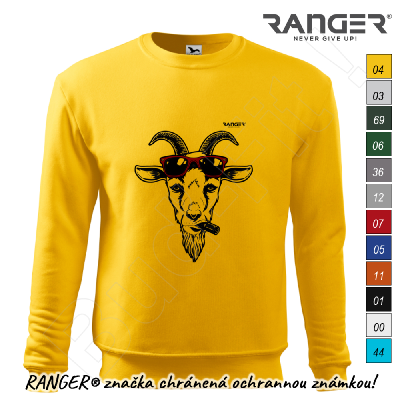 Mikina RANGER® - GOAT WEARING SUNGLASSES