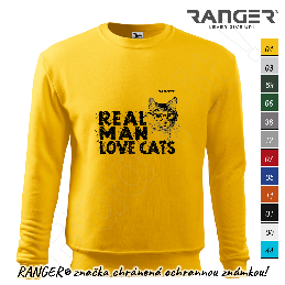 Mikina RANGER® - REAL MAN LOVE CATS