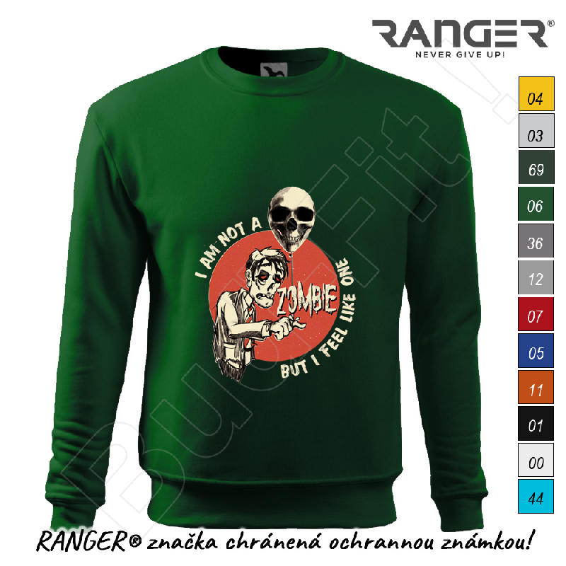 Mikina RANGER® - ZOMBIE