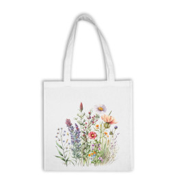 Bavlnená taška - Kvety 30