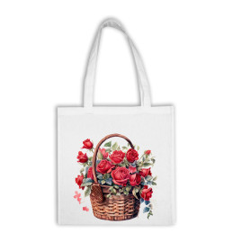 Bavlnená taška - Kvety 34
