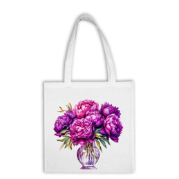 Bavlnená taška - Kvety 48